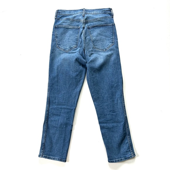 GAP Medium Indigo Cotton Stretch High Rise Vintage Slim Jeans - Picture 5 of 8